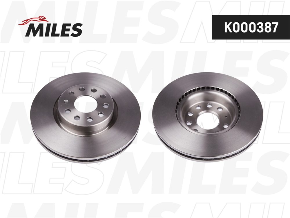 MILES K000387 Диск тормозной передний D312мм. вентилируемый AUDI A3/VW GOLF V/VI/PASSAT/TIGUAN (TRW DF4464S) K000387