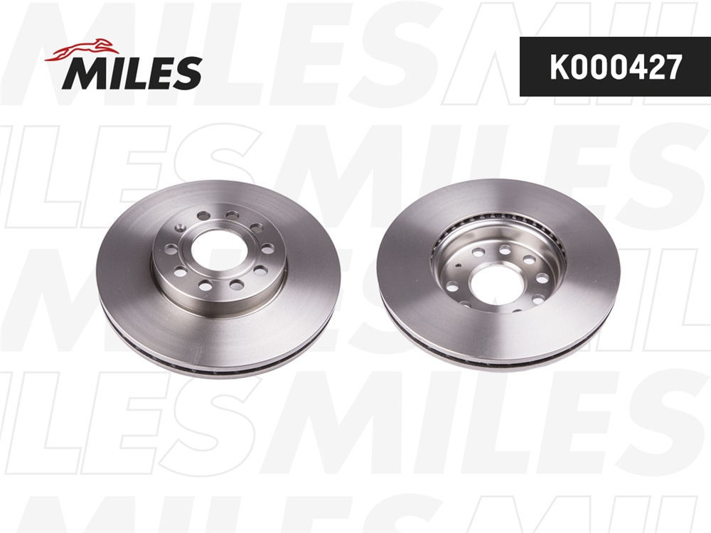 MILES K000427 Диск тормозной AUDI A3 04-/VW CADDY 04-/G5/TOURAN 03- пер.вент.
