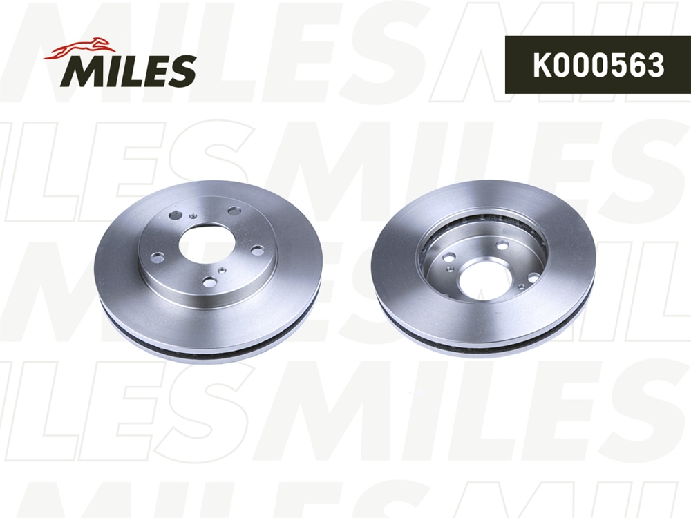 MILES K000563 Диск тормозной TOYOTA CAMRY (V10/V20) 2.2 91-01/PICNIC 96-01 пер. D 255мм.