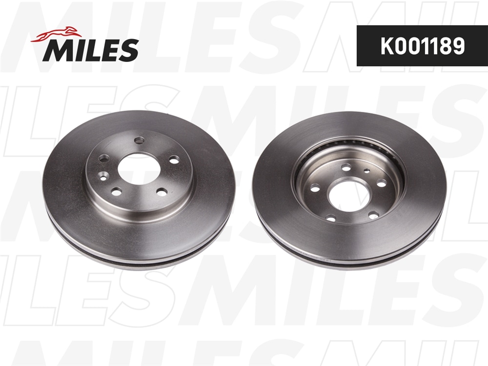MILES K001189 Диск тормозной CHEVROLET CRUZE/OPEL ASTRA J R15 09- пер. D=276мм.