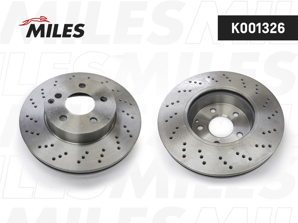 MILES K001326 Диск тормозной MB W204/W212 09- пер. D 295мм.с перфорацией