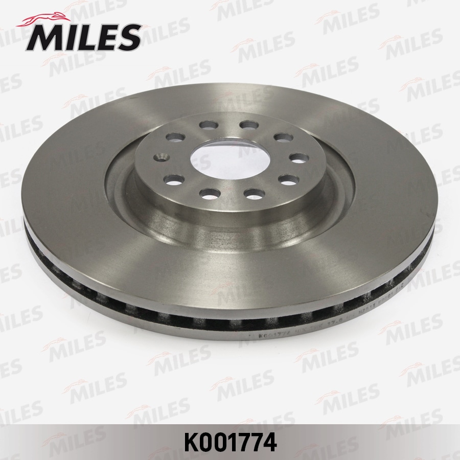 MILES K001774 Диск тормозной SKODA KODIAQ/SUPERB/VW PASSAT/TIGUAN пер.вент.D 340мм.