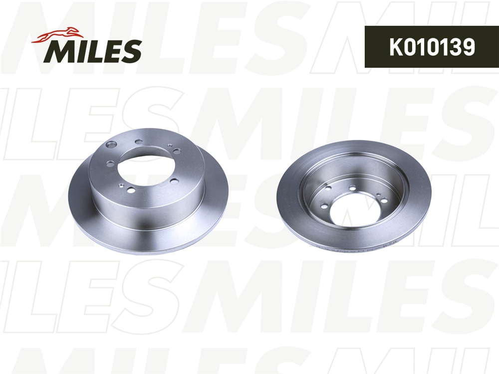 MILES K010139 Диск тормозной MITSUBISHI LANCER 00-/OUTLANDER 03-08 (R14) зад.