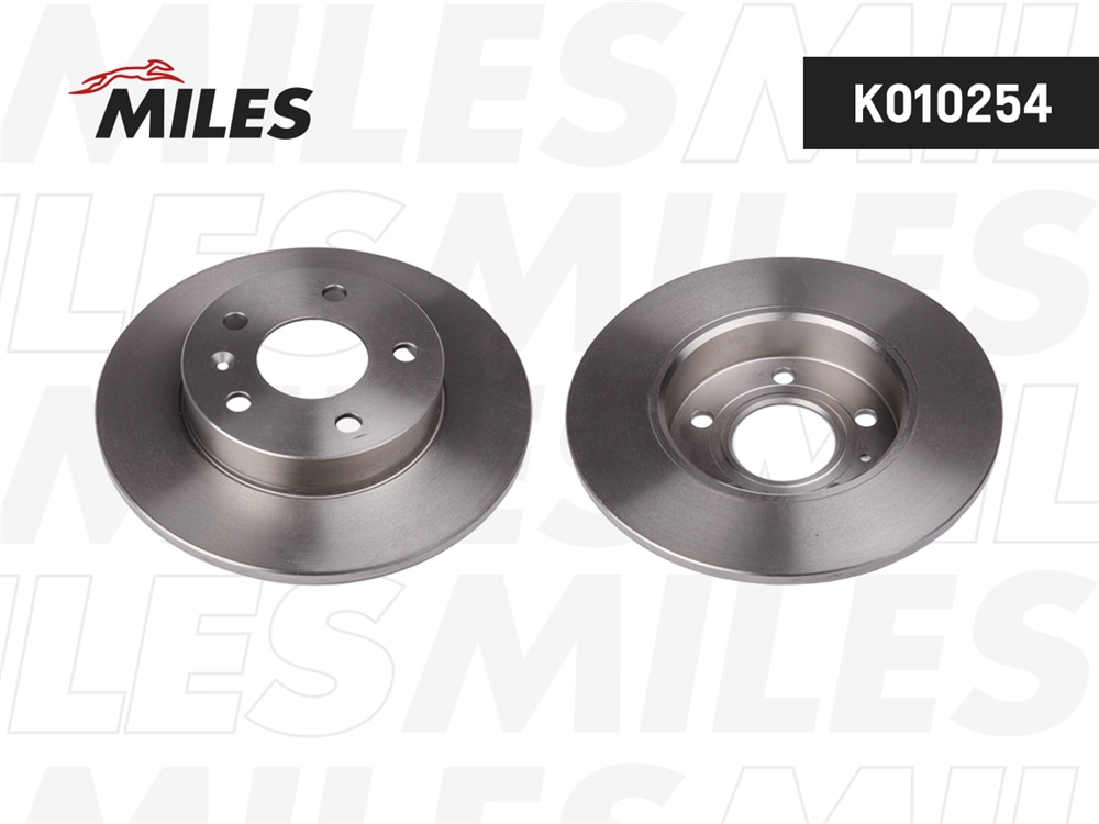 MILES K010254 Диск тормозной задний D264мм. OPEL ASTRA 98-/MERIVA 03-/ZAFIRA 99- (TRW DF4051) K010254