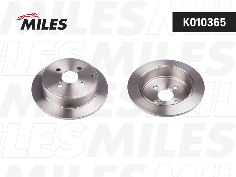 MILES K010365 Диск тормозной TOYOTA COROLLA (E12) 1.4-1.8 02- задний