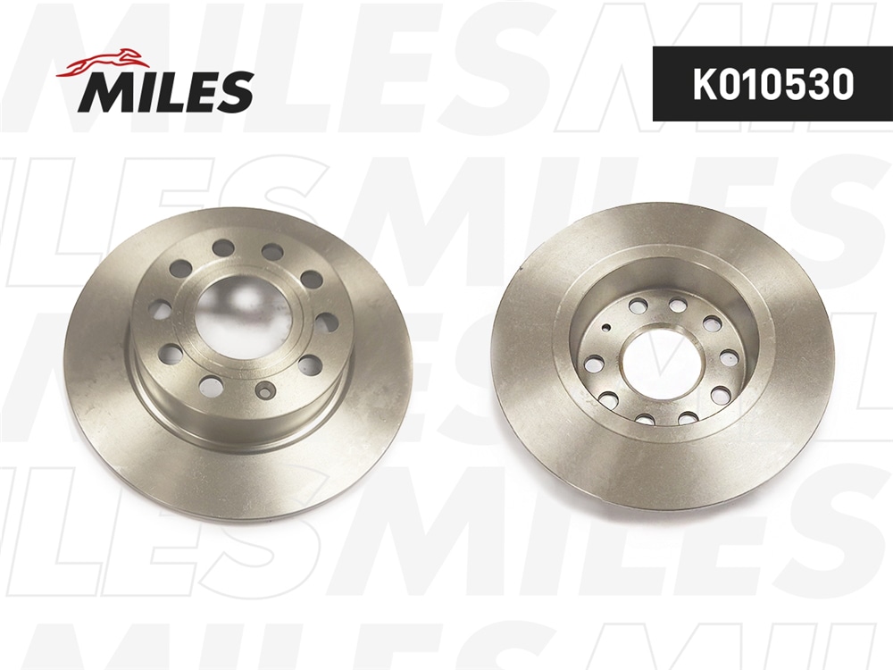 MILES K010530 Диск тормозной AUDI A3 03-/SKODA OCTAVIA/YETI/VW CADDY/GOLF 03- задний