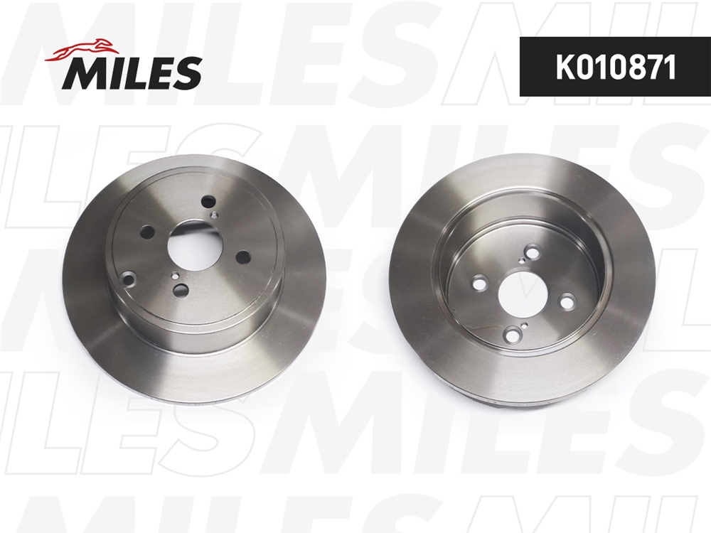 MILES K010871 Диск тормозной TOYOTA COROLLA E12 02- зад.