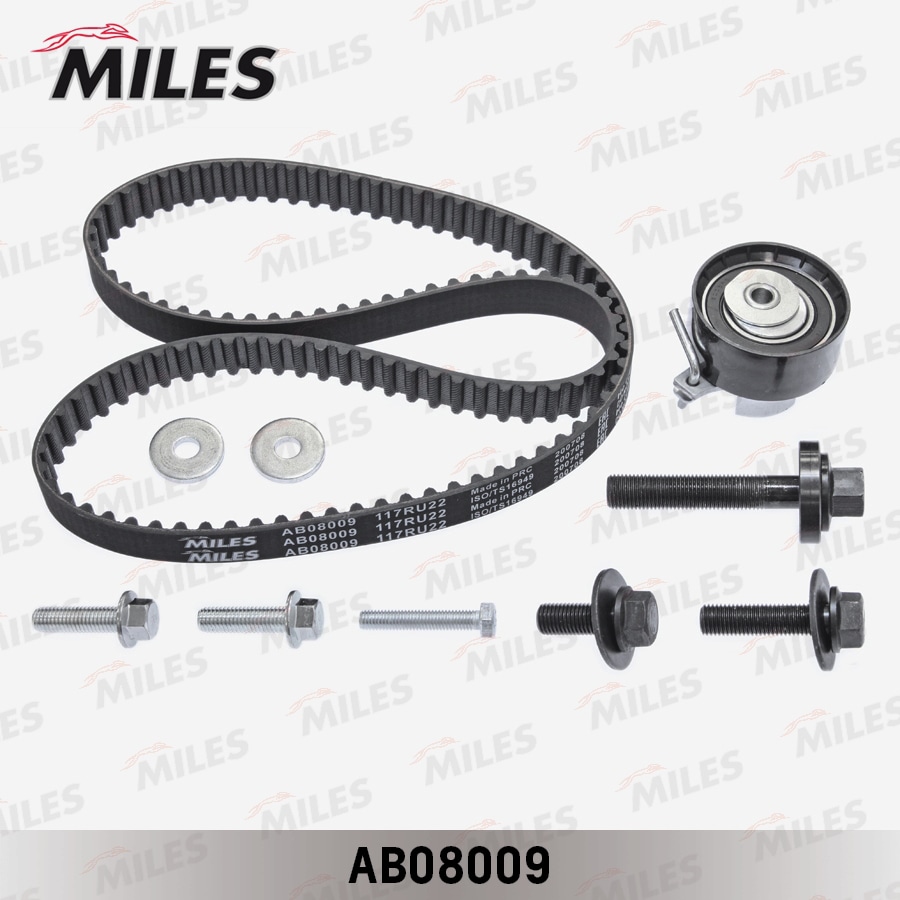 MILES AB08009 Комплект ремня ГРМ FORD/MAZDA/VOLVO 1.2-1.6 01- AB08009