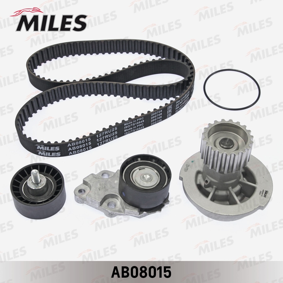 MILES AB08015 Комплект ремня ГРМ (с помпой) GM/DAEWOO 1.4/1.6 16V AB08015
