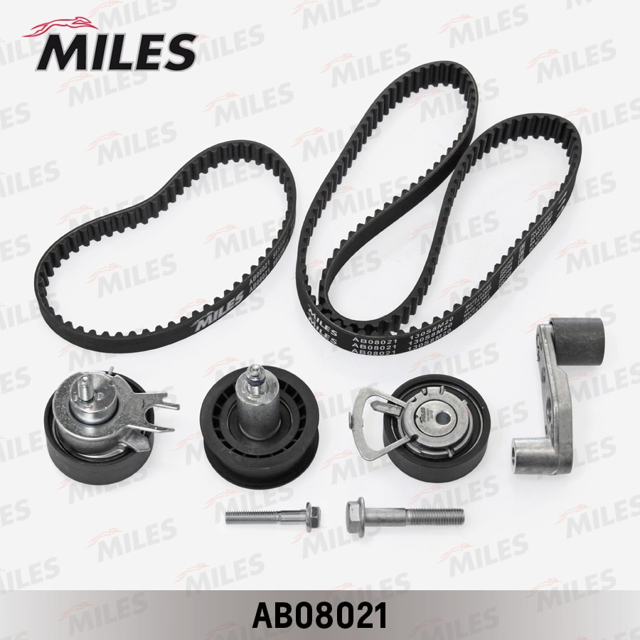 MILES AB08021 Комплект ремня ГРМ SKODA OCTAVIA/FABIA/VW GOLF 4/5 1.4/1.6 AB08021