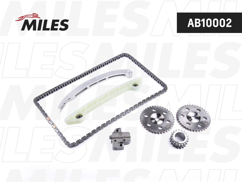 MILES AB10002 Комплект цепи ГРМ FORD/VOLVO 1.8/2.0 04- co звездочками