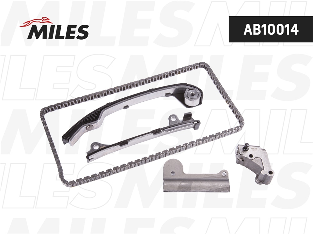 MILES AB10014 Комплект цепи ГРМ NISSAN ALMERA N15 1.5 без звездочек