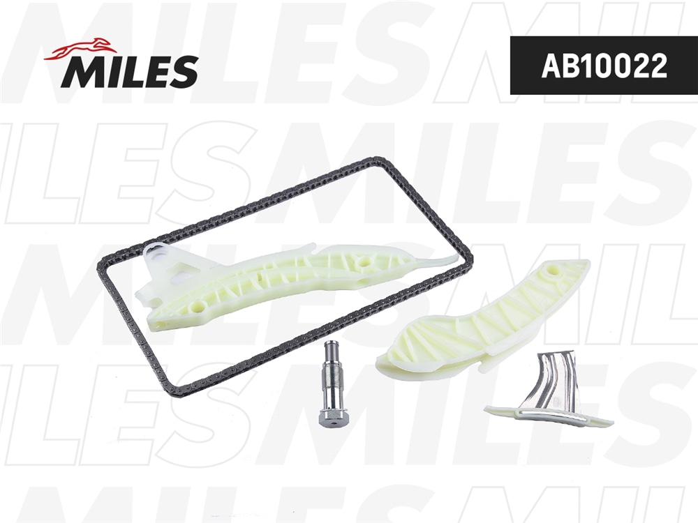 MILES AB10022 Комплект цепи ГРМ CITROEN/PEUGEOT 1.4 16V/1.6 16V 07- без звездочек