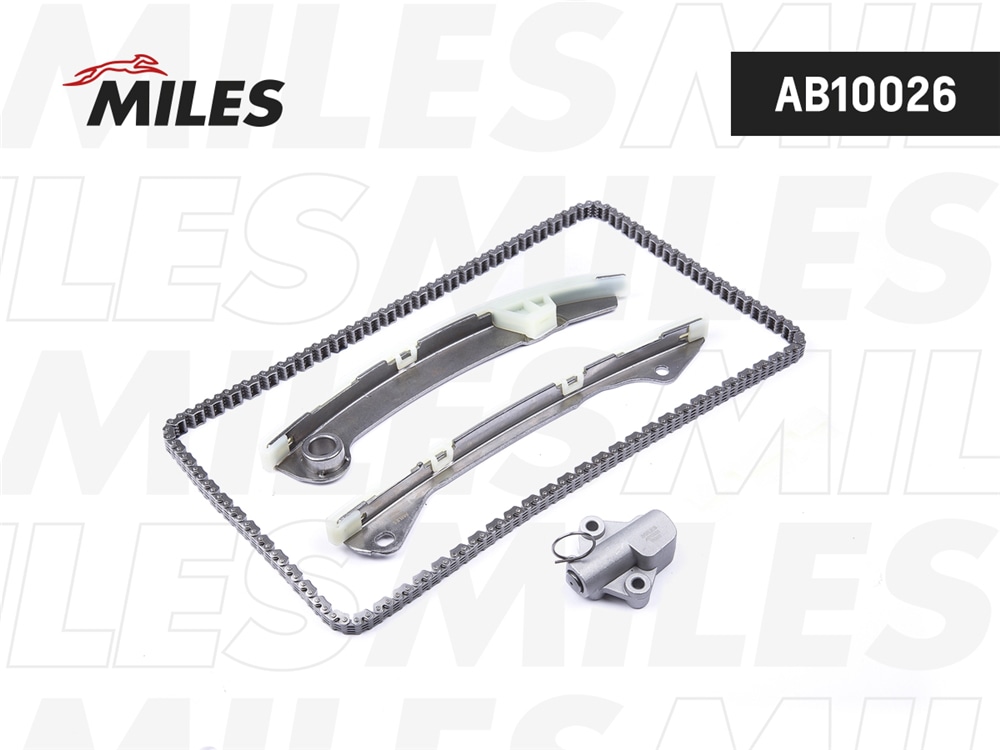 MILES AB10026 Комплект цепи ГРМ NISSAN QASHQAI 2.0 MR20DE 07- без звездочек
