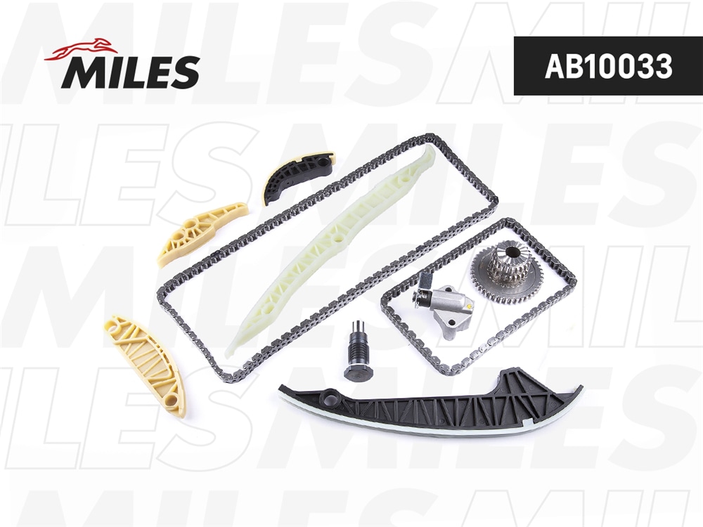 MILES AB10033 Комплект цепи ГРМ AUDI 1.8TFSI CABA/CDHA 07-12 co звездочками