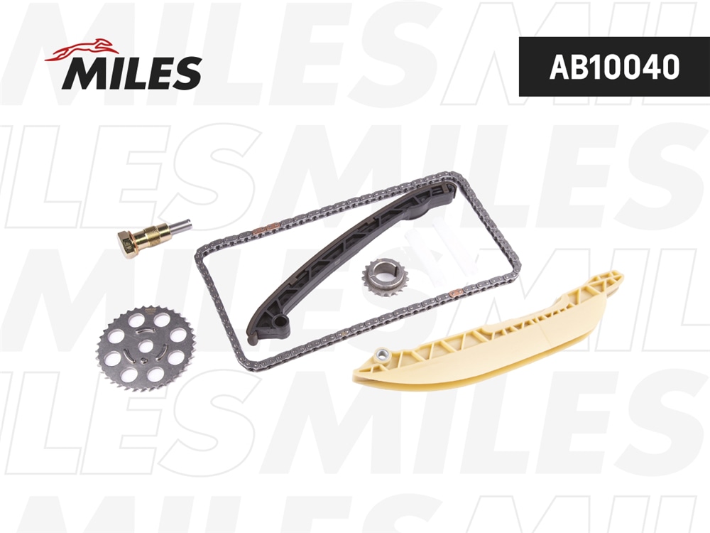 MILES AB10040 Комплект цепи ГРМ FORD FIESTA 1.3i 01- co звездочками