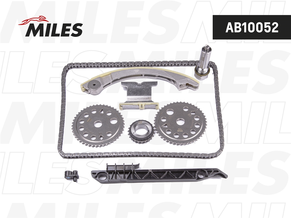 MILES AB10052 Комплект цепи ГРМ OPEL VECTRA C 2.2i 16V Z22SE 02- co звездочками