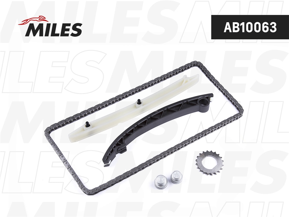MILES AB10063 Комплект цепи ГРМ OPEL ASTRA J/MOKKA 1.4T 04- co звездочками