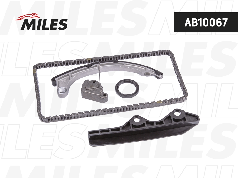 MILES AB10067 Комплект цепи ГРМ NISSAN MICRA(K12) 03- без звездочек