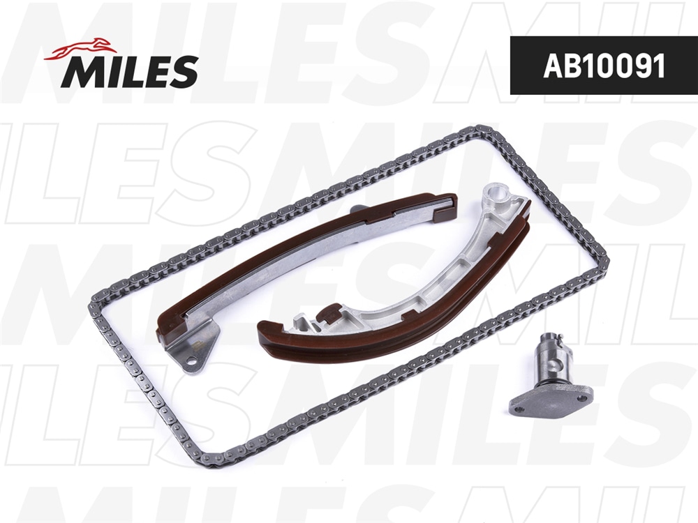 MILES AB10091 Комплект цепи ГРМ TOYOTA Corolla 1.4i-1.6i-1.8i 1ZZ-FE/3ZZ-FE/4ZZ-FE 00- без звездочек