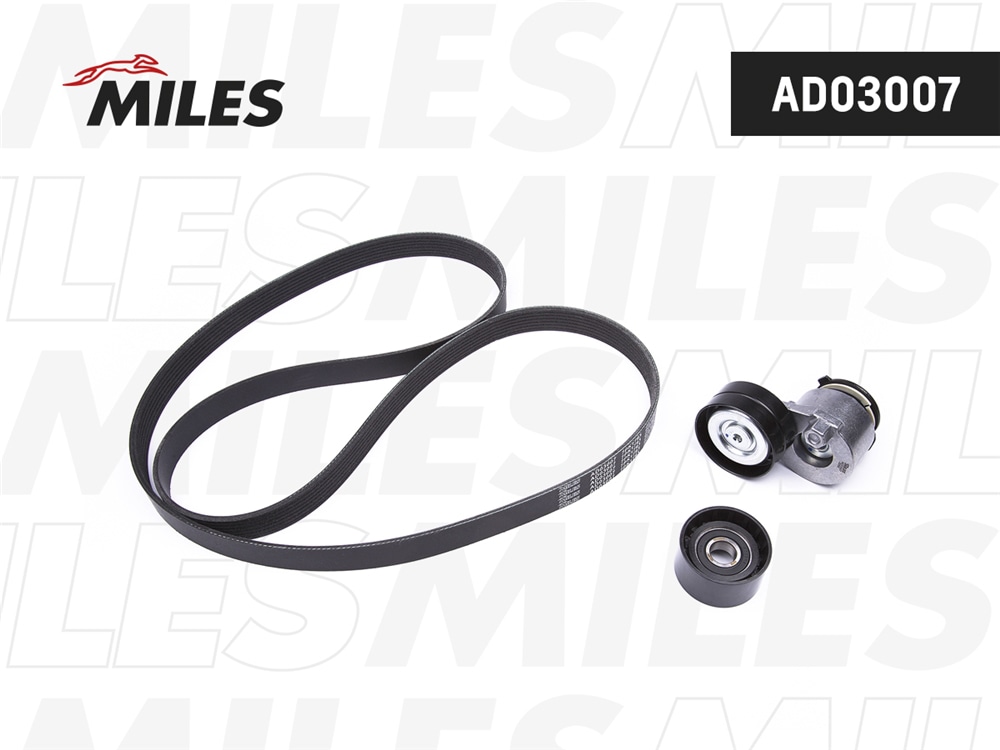 MILES AD03007 Комплект ремня приводного RENAULT DUSTER