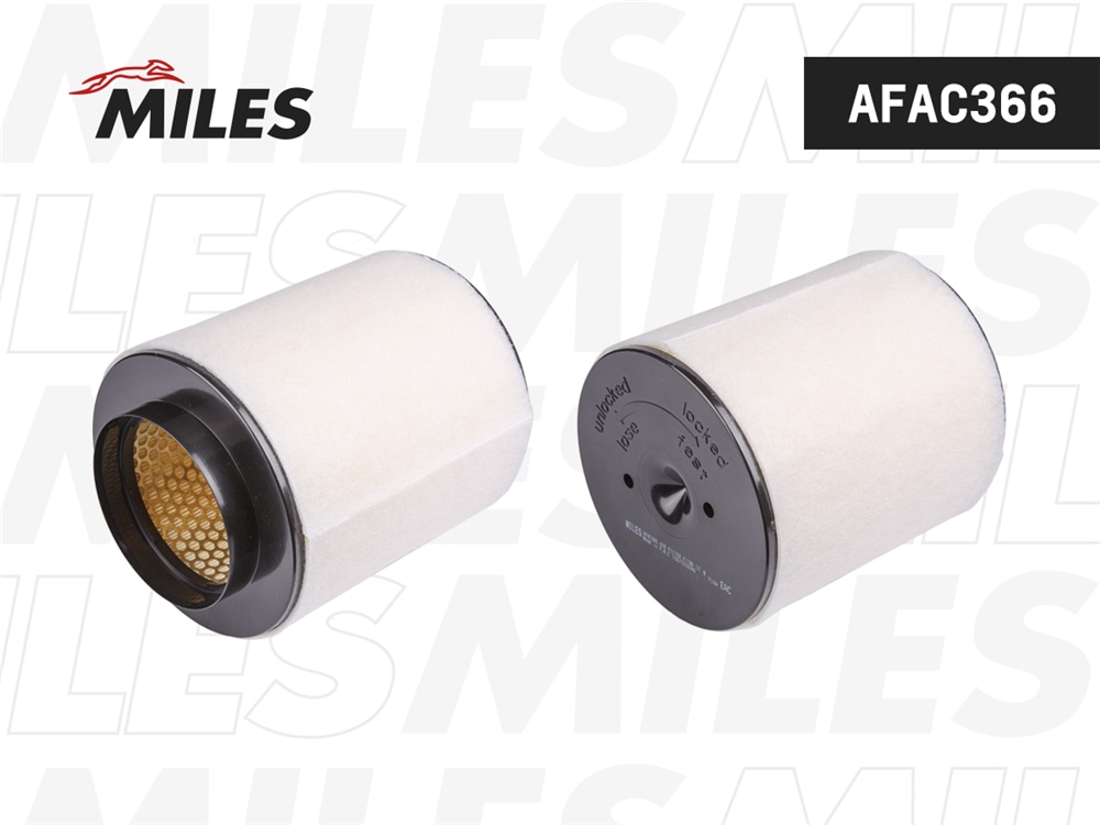 MILES AFAC366 Фильтр воздушный AUDI A8 10- (MANN C17023) AFAC366