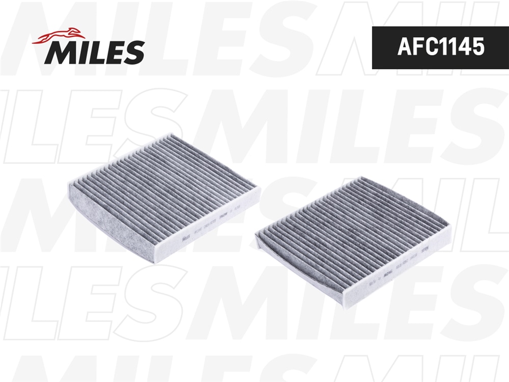 MILES AFC1145 Фильтр салона угольный FORD FOCUS C-MAX/MONDEO 07-/VOLVO C30/C70/S40/V50 04/CHANGAN CS35 Plus- (FILTRON K1150A MANN CUK2440) AFC1145