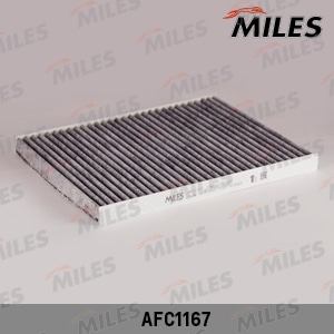 MILES AFC1167 Фильтр салона угольный OPEL CORSA D/FIAT PUNTO 05- (FILTRON K1172A MANN CUK2243) AFC1167