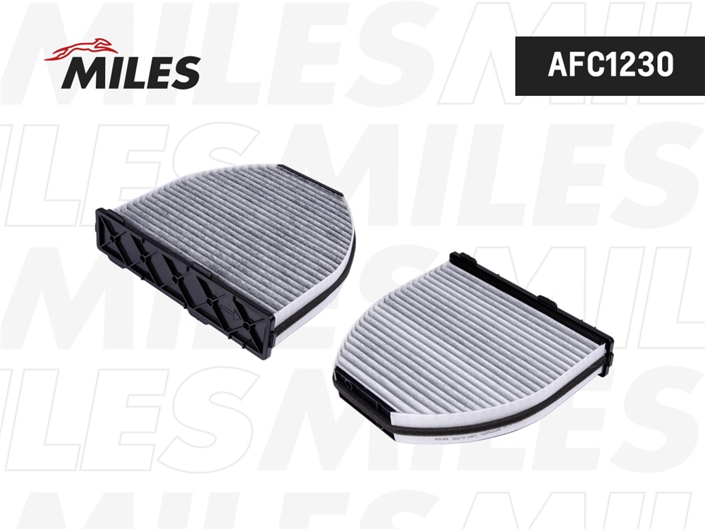 MILES AFC1230 Фильтр салона MB W204/212 07- угольный