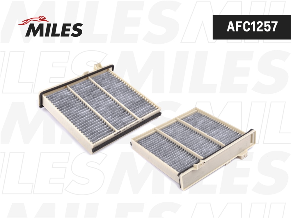 MILES AFC1257 Фильтр салона MITSUBISHI PAJERO 91- угольный