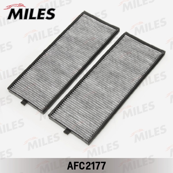 MILES AFC2177 Фильтр салона HYUNDAI ACCENT/GETZ 00- (упак.2шт.) угольный