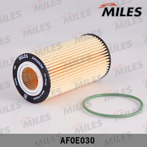 MILES AFOE030 Фильтр масляный (вставка) VOLVO S40/S60/S80 2.4D/2.5/FORD FOCUS/MONDEO/KUGA 2.5 (FILTRON OE662/1, MANN HU719/8X) AFOE030