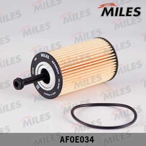 MILES AFOE034 Фильтр масляный (вставка) CITROEN C2/C3/XSARA 1.1-1.6/PEUGEOT 106-307/PARTNER 1.1-1.6 (FILTRON OE667, MANN HU612x) AFOE034