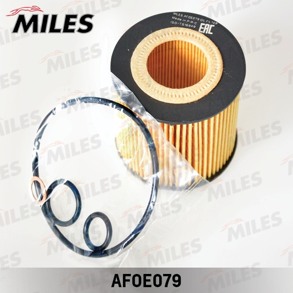 MILES AFOE079 Фильтр масляный BMW E46/E81/E87/E90/X3 1.6-2.0