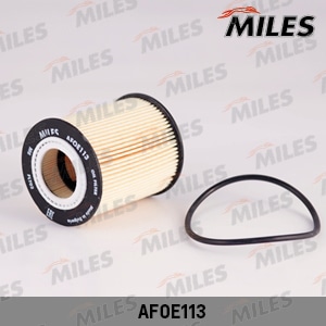 MILES AFOE113 Фильтр масляный (вставка) OPEL OMEGA B/VECTRA B/ASTRA G 1.8-3.2 94-03 (FILTRON OE648/2, MANN HU611/1x) AFOE113