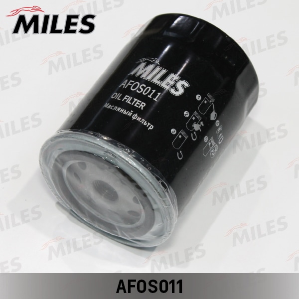 MILES AFOS011 Фильтр масляный VW G2/G3/PASSAT/TRANSPORTER/AUDI 80/100/A6 1.3D-2.5D (FILTRON OP525, MANN W940/25, VIC C-209) AFOS011