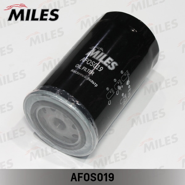 MILES AFOS019 Фильтр масляный VW LT 2.4D/T4 2.5/2.5D (FILTRON OP574, MANN W950/4) AFOS019