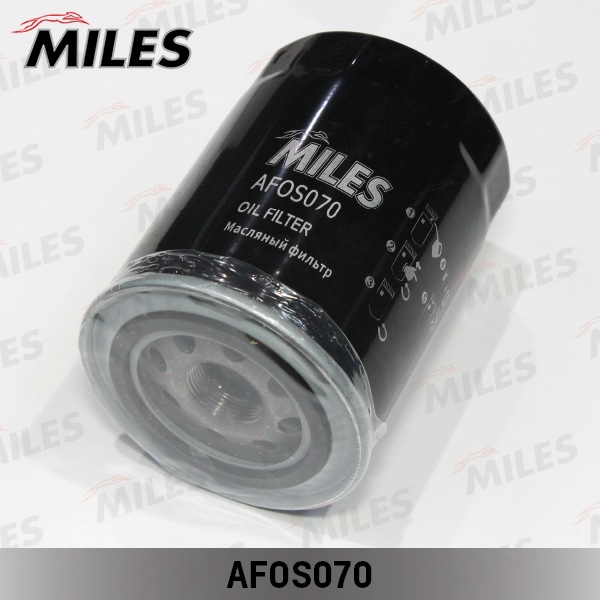 MILES AFOS070 Фильтр масляный KIA SORENTO 06-/HYUNDAI PORTER II 04- 2.5/2.9CRDi
