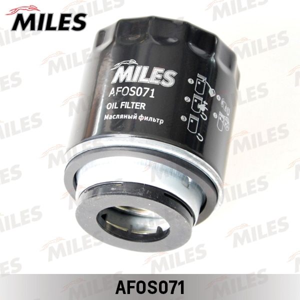 MILES AFOS071 Фильтр масляный VAG 1.2/1.4 TFSI 06- (FILTRON OP641/1, MANN W712/93) AFOS071