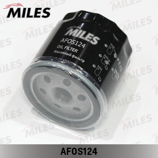 MILES AFOS124 Фильтр масляный SKODA FABIA/FELICIA/OCTAVIA/VW GOLF 3/4/5/POLO 1.0-1.6 (FILTRON OP616, MANN W712/5) AFOS124