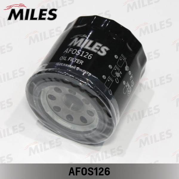 MILES AFOS126 Фильтр масляный HYUNDAI/KIA/MAZDA/MITSUBISHI (FILTRON OP617/1, MANN W8017, VIC C-307) AFOS126