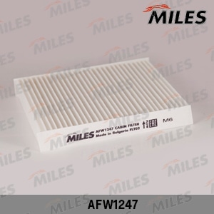 MILES AFW1247 Фильтр салона KIA SOUL 08-/CHANGAN CS35 (FILTRON K1263 MANN CU19001) AFW1247