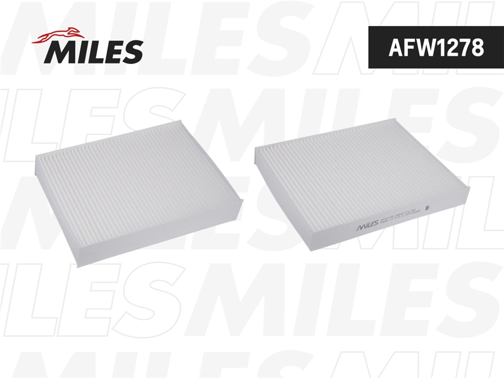 MILES AFW1278 Фильтр салона HYUNDAI IX55 07- (FILTRON K1295 MANN CU26001) AFW1278