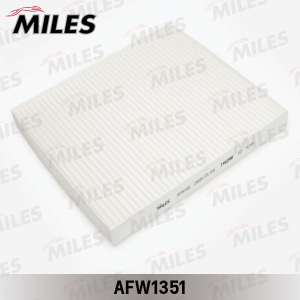 MILES AFW1351 Фильтр салона GAZELLE NEXT 13- (FILTRON K1382 AFW1353 MANN) AFW1351