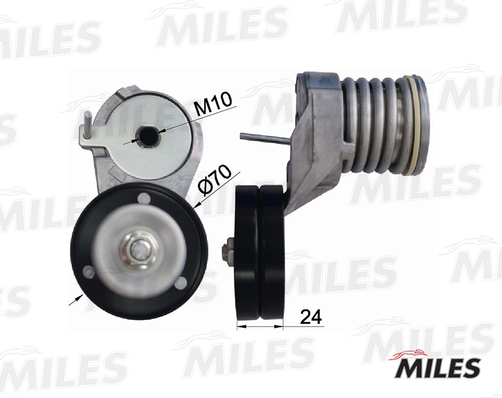 MILES AG00048 Натяжитель ремня приводного VW GOLF IV/BORA/OCTAVIA 1.4/1.6