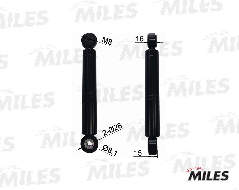 MILES AG00059 Натяжитель ремня приводного MERCEDES BENZ W202/W210/W901 1.8-2.3 AG00059