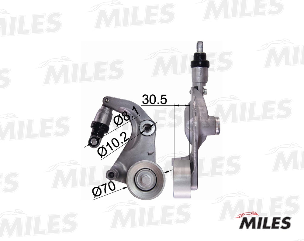 MILES AG00135 Натяжитель ремня приводного HONDA CIVIC 1.8 06-