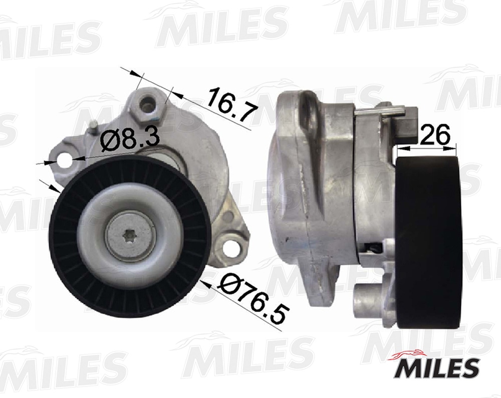 MILES AG00296 Натяжитель ремня приводного MERCEDES BENZ M272/M273 AG00296