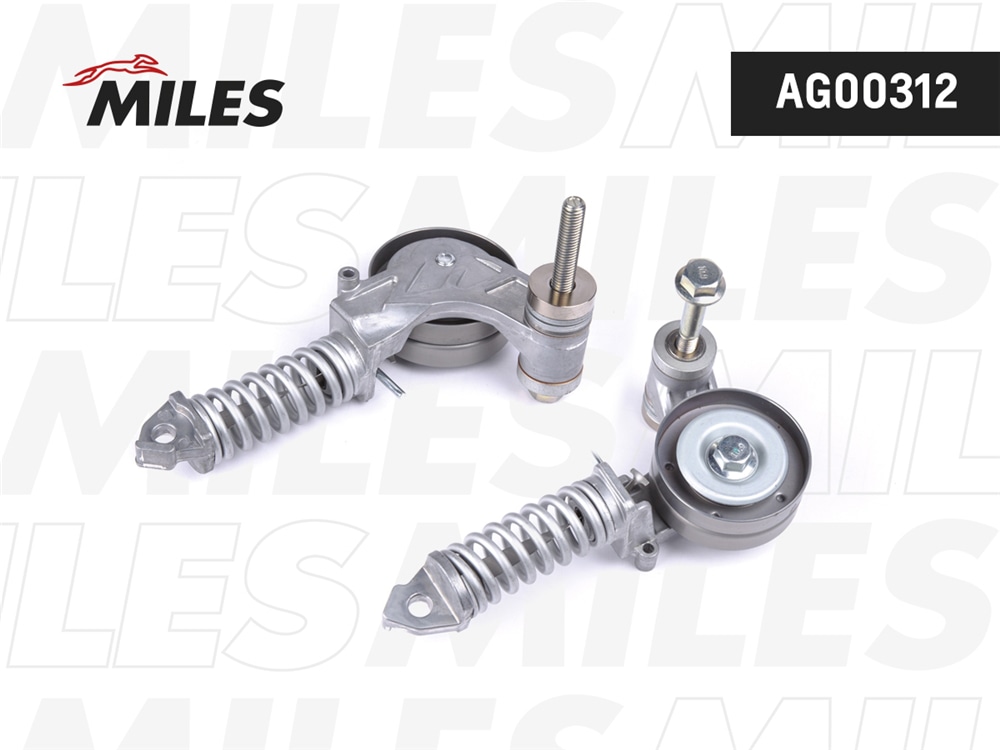 MILES AG00312 Натяжитель поликл. ремня с роликом