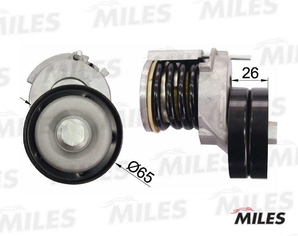 MILES AG00314 Натяжитель ремня приводного VW GOLF/PASSAT 1.4 TSI 05- AG00314